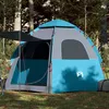 Image de vidaXL Tente de camping cabine 4 personnes bleu libération rapide4005333