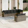 Image de Vidaxl Salon De Jardin 8 Pcs Avec Coussins Gris RÃ©sine TressÃ©e