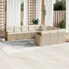 Image de Vidaxl Salon De Jardin 11 Pcs Avec Coussins Beige RÃ©sine TressÃ©e