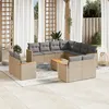 Image de Vidaxl Salon De Jardin Avec Coussins 12 Pcs Beige RÃ©sine TressÃ©e