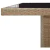 Image de vidaXL Ensemble à manger de jardin et coussins 11 pcs beige poly rotin