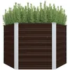 Image de Vidaxl Ensemble Ã Manger De Jardin Et Coussins 17 Pcs Marron Rotin