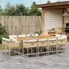 Image de Vidaxl Ensemble Ã Manger De Jardin Et Coussins 13 Pcs Beige