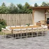 Image de Vidaxl Ensemble Ã Manger De Jardin Et Coussins 17 Pcs Beige