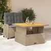 Image de Vidaxl Ensemble Ã Manger De Jardin Et Coussins 2 Pcs Beige Poly Rotin