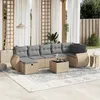 Image de Vidaxl Salon De Jardin Avec Coussins 8pcs MÃ©lange Beige RÃ©sine TressÃ©e