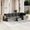 Image de vidaXL Salon de jardin 8 pcs avec coussins gris clair résine tressée