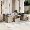Image de Vidaxl Salon De Jardin Avec Coussins 10 Pcs Beige RÃ©sine TressÃ©e