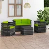 Image de Vidaxl Salon De Jardin Avec Coussins 10 Pcs Beige RÃ©sine TressÃ©e