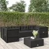 Image de Vidaxl Salon De Jardin Avec Coussins 8 Pcs Beige RÃ©sine TressÃ©e