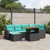 Image de Vidaxl Salon De Jardin 11 Pcs Avec Coussins Beige RÃ©sine TressÃ©e