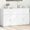 Image de vidaXL Buffets 2 pcs blanc 60x31x70 cm bois d'ingénierie3276539