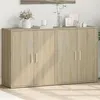 Image de vidaXL Buffets 2 pcs chêne sonoma 60x31x70 cm bois d'ingénierie3276541