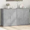 Image de vidaXL Buffets 2 pcs gris béton 60x31x70 cm bois d'ingénierie3276542
