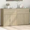 Image de vidaXL Buffets 2 pcs chêne sonoma 60x31x70 cm bois d'ingénierie3276548