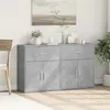 Image de vidaXL Buffets 2 pcs gris béton 60x31x70 cm bois d'ingénierie3276549