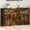 Image de vidaXL Buffets 2 pcs chêne fumé 60x31x70 cm bois d'ingénierie3276550
