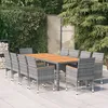 Image de vidaXL Buffets 2 pcs gris bÃ©ton 60x31x70 cm bois d'ingÃ©nierie