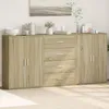 Image de vidaXL Buffets 3 pcs chÃªne sonoma 60x31x84 cm bois d'ingÃ©nierie