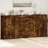 Image de vidaXL Buffets 3 pcs chÃªne fumÃ© 60x31x84 cm bois d'ingÃ©nierie