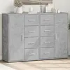 Image de vidaXL Buffets 2 pcs gris béton 60x31x84 cm bois d'ingénierie3276591