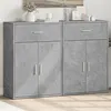 Image de vidaXL Buffets 2 pcs gris béton 60x30x84 cm bois d'ingénierie3276598