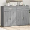 Image de vidaXL Buffets 2 pcs sonoma gris 60x30x84 cm bois d'ingÃ©nierie
