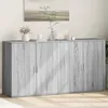 Image de vidaXL Buffets 2 pcs sonoma gris 79x38x80 cm bois d'ingÃ©nierie