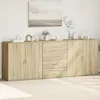 Image de vidaXL Buffets 3 pcs Chêne sonoma Bois d'ingénierie3276611
