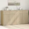 Image de vidaXL Buffets 2 pcs chêne sonoma 79x38x80 cm bois d'ingénierie3276618