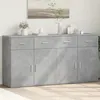 Image de vidaXL Buffets 2 pcs gris béton 79x38x80 cm bois d'ingénierie3276619