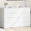 Image de vidaXL Buffets 2 pcs blanc 60x39x80 cm bois d’ingénierie3276623