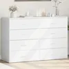 Image de vidaXL Buffets 2 pcs blanc 60x39x80 cm bois dÂ¿ingÃ©nierie