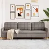 Image de vidaXL Canapé à 3 places Taupe 210 cm Tissu4007421