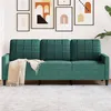 Image de vidaXL Canapé à 3 places Vert foncé 180 cm Velours4007636