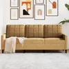 Image de vidaXL Canapé à 3 places Marron 180 cm Velours4007641