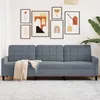 Image de vidaXL CanapÃ© Ã  3 places Gris foncÃ© 210 cm Velours