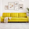 Image de vidaXL CanapÃ© Ã  3 places Jaune 210 cm Velours