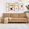 Image de vidaXL Canapé à 3 places Marron 210 cm Velours4007651