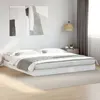 Image de vidaXL Cadre de lit sans matelas blanc 180x200 cm bois d'ingénierie842000