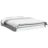 Image de vidaXL Cadre de lit sans matelas blanc 160x200 cm bois d'ingénierie842007