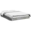 Image de vidaXL Cadre de lit sans matelas gris bÃ©ton 140x200 cm