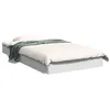 Image de vidaXL Cadre de lit sans matelas blanc 90x190 cm bois d'ingÃ©nierie