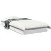 Image de vidaXL Vidaxl Cadre De Lit Sans Matelas Blanc 75x190 Cm Bois D'ingénierie