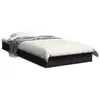 Image de vidaXL Cadre de lit sans matelas noir 75x190 cm bois ingÃ©nierie