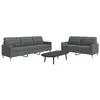 Image de vidaXL Ensemble de canapés 2 pcs gris foncé tissu3278320