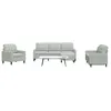 Image de vidaXL Ensemble de canapÃ©s 4 pcs avec coussins Gris clair Velours