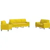 Image de vidaXL Ensemble de canapés 3 pcs avec coussins et traversins velours