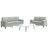 Image de Vidaxl Ensemble De CanapÃ©s 2 Pcs Et Coussins Et Traversins Velours