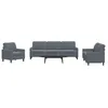 Image de vidaXL Ensemble de canapÃ©s 4 pcs avec coussins Gris foncÃ© Velours